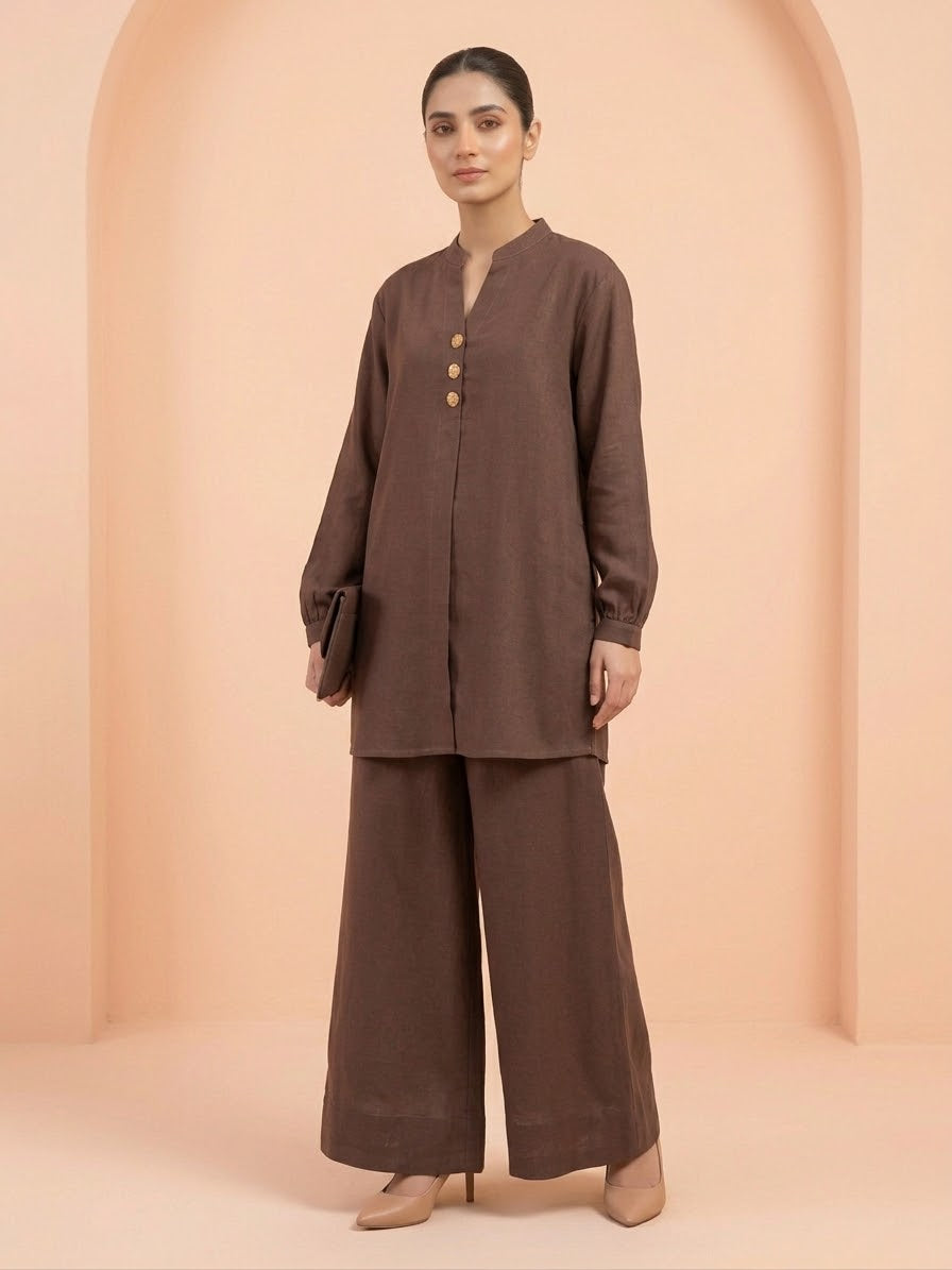 Brown Luxe Co-Ord Set