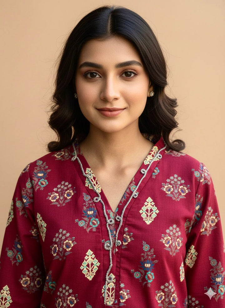 festive mehroon