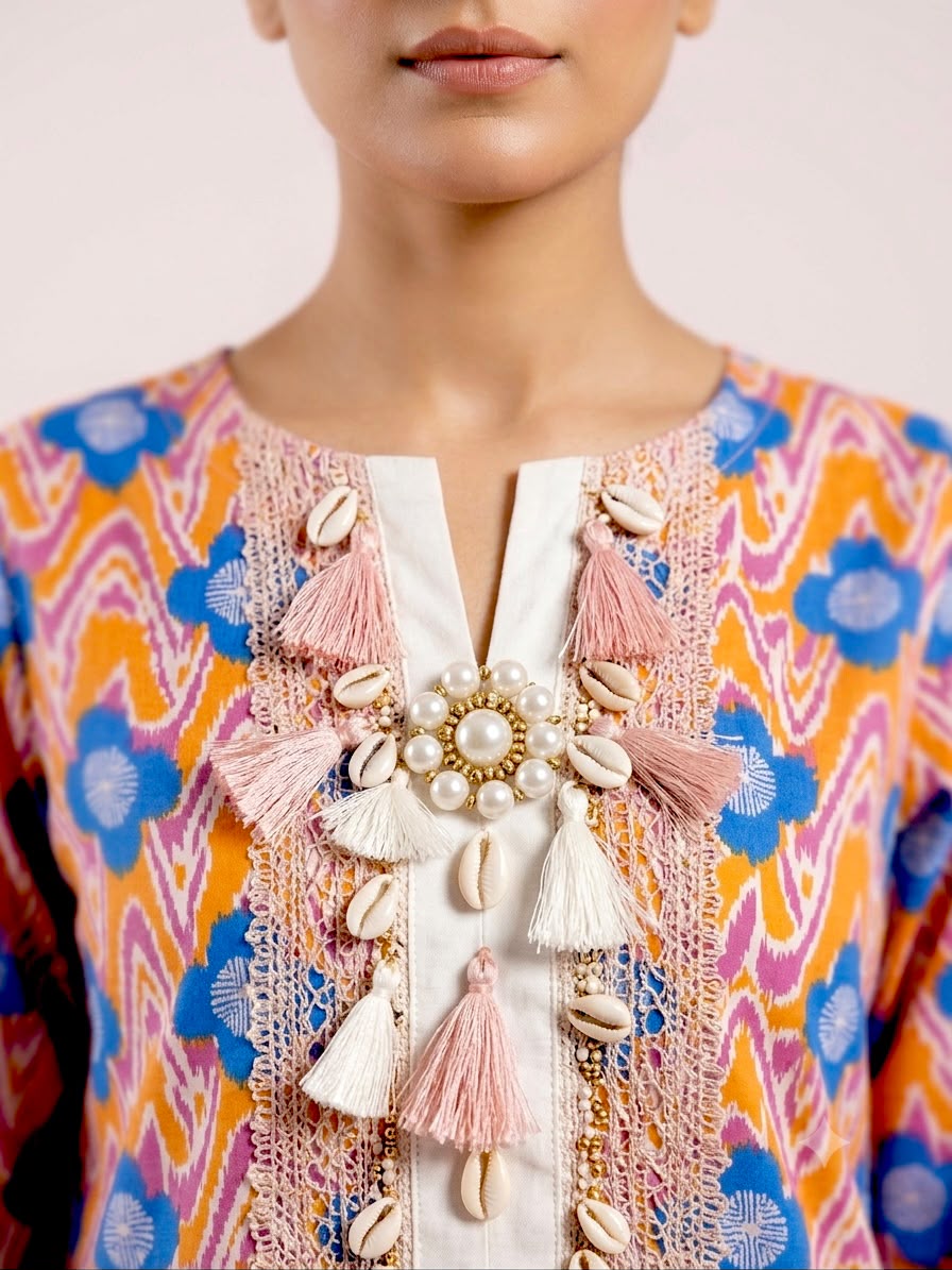 Vibrant Printed Lawn unstitched – Summer Chic 2-Piece Set