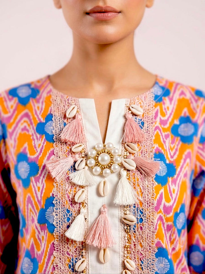 Vibrant Printed Lawn unstitched – Summer Chic 2-Piece Set